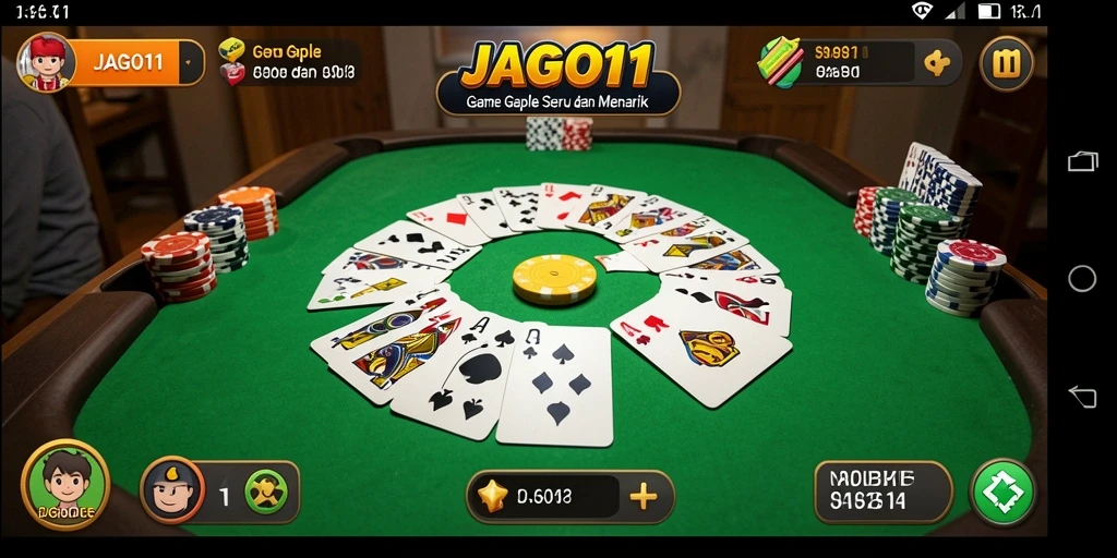 Screenshot menarik dari gameplay Gaple di JAGO11.