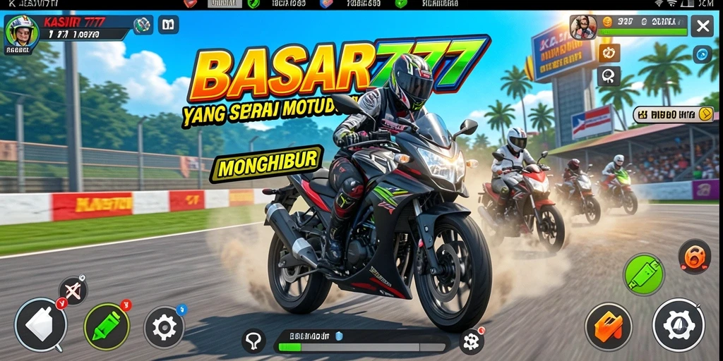 Screenshot KASIR777 menampilkan aksi balapan motor yang mendebarkan.