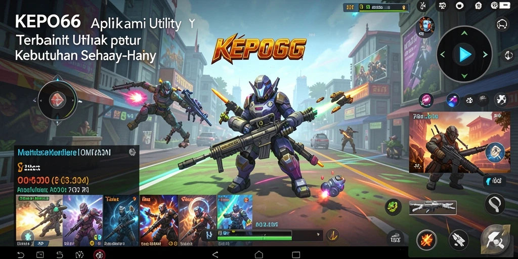 Tampilan antarmuka utama KEPO66 dengan fitur Utility yang lengkap.