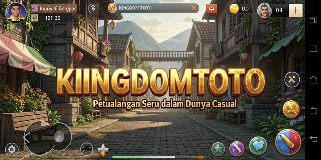 Screenshot gameplay KINGDOMTOTO yang penuh warna dan seru.