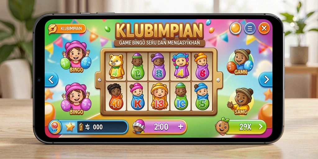 Gameplay seru Bingo di KLUBIMPIAN yang penuh tantangan.
