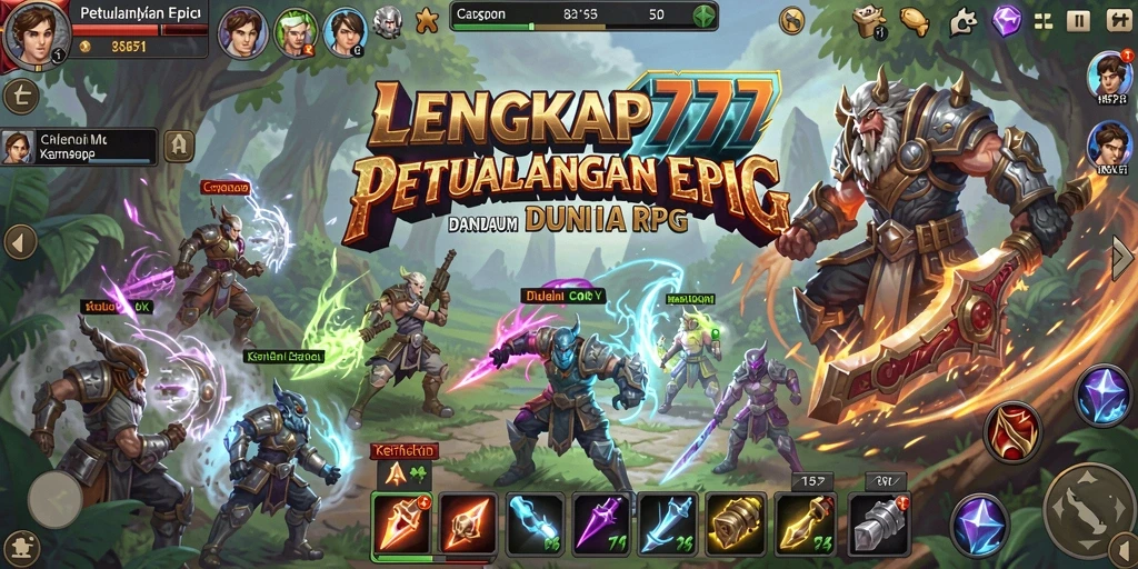 Tampilan gameplay LENGKAP777 yang menarik dalam dunia RPG.