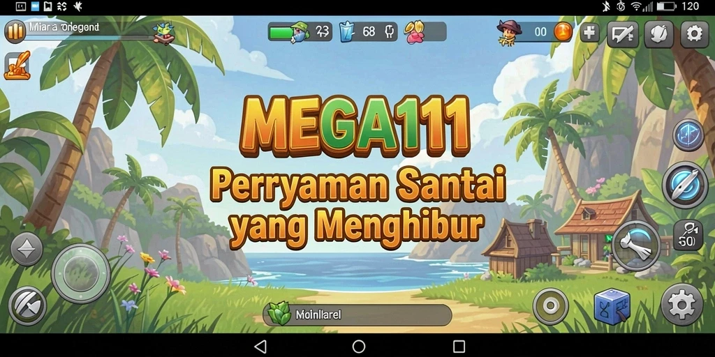 Tampilan gameplay menarik dan ceria dari MEGA111.