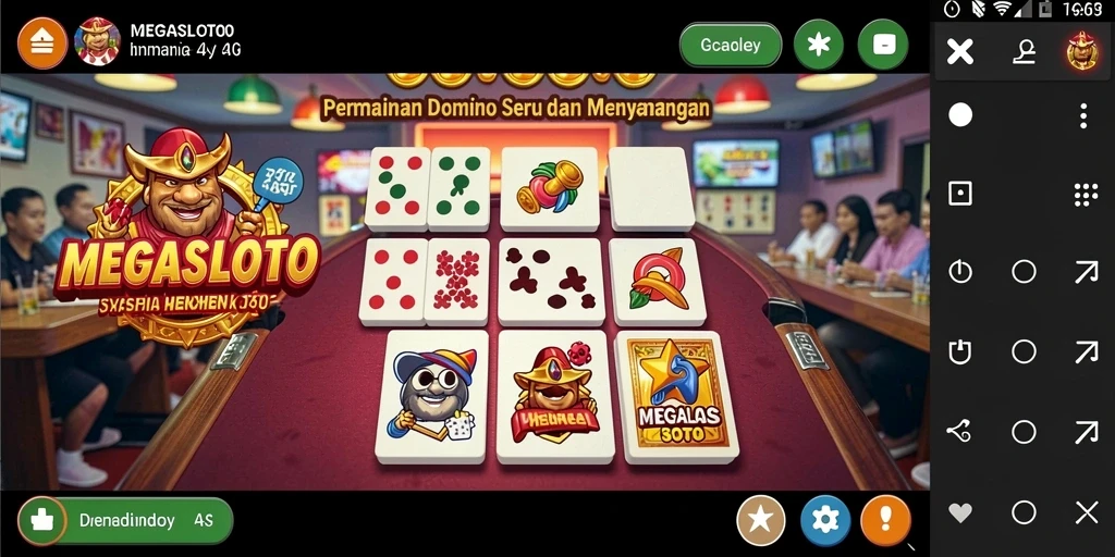 Tampilan gameplay MEGASLOTO yang seru dan interaktif.