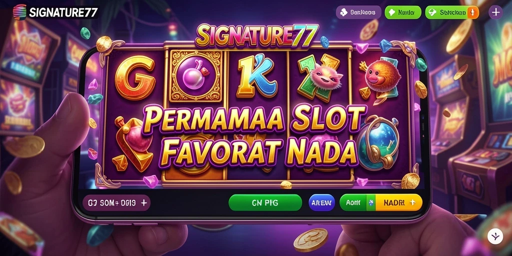 Tampilan gameplay SIGNATURE77 yang menarik dan penuh warna.