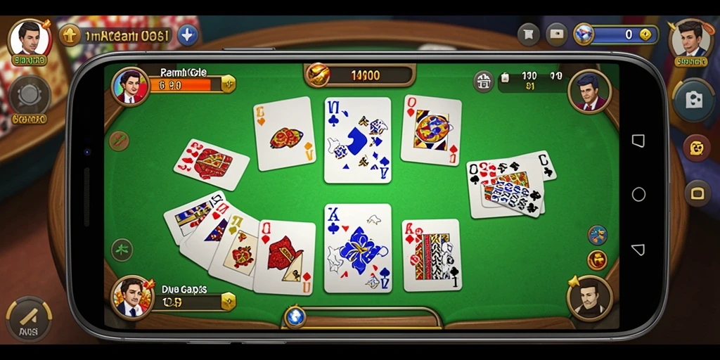 Screenshot gameplay T6 menampilkan suasana bermain Gaple yang seru.