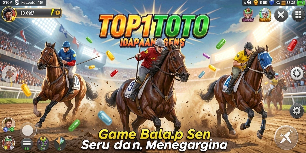 Gameplay seru dari TOP1TOTO dalam aksi balapan yang intens.